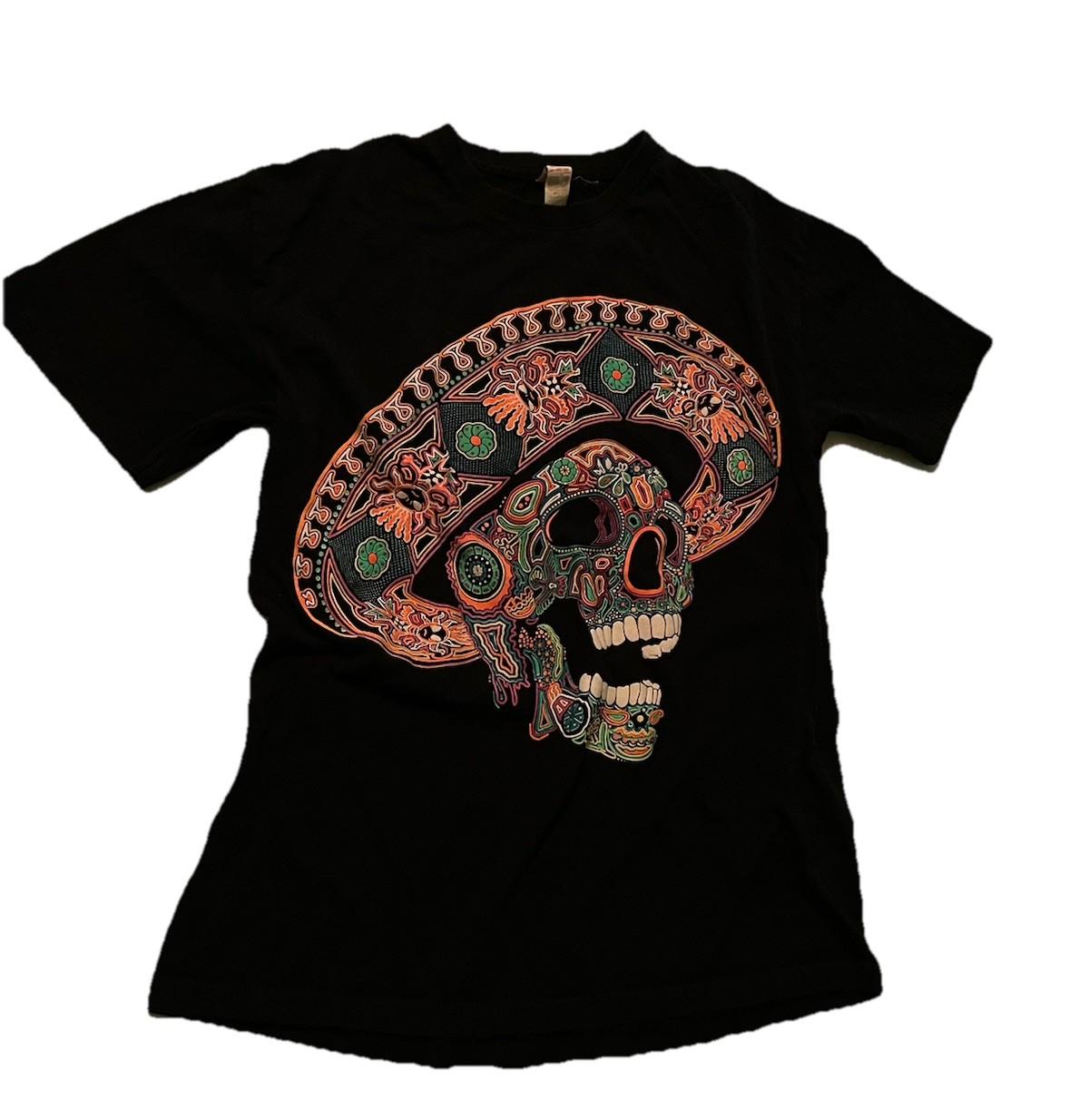 

Dia De Los Muertos T Shirt Day Of The Dead Colorful Sugar Skull Size Medium 5XL різнокольоровий