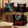 Korn Rock Band Music Cushion Cover Pillowcase Upholstery Sofa Throw Pillow Home Decor Pillowcas