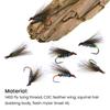 10PCS #16 CDC Emerger Dry Flies UV Reactive Floating Barbed Hook Trout Grayling Artificial Fishing Lures