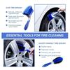 2Pcs Wheel Brush Set - Car Wheel Brush and Rim Brush Washing Tool for Car Alloy Wheel with Grip Handle, Alloy Rim Cleaner Tire Scrubber