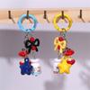 Cute Initial Keychain,Bag Charms,Bows Star Key Chains Accessories Decor for Purse Handbag Car Keychain For Women Girl