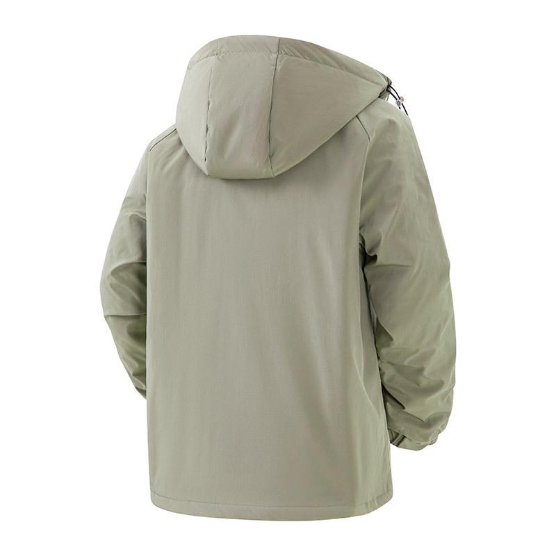 Uformell herrejakke i bomull ensfarget løs vinter daglig varm