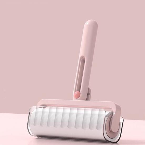 Lint Roller Ergonomic Non-Slip Foldable Handle Tear-off Sticky Sheets Reusable Lint Roller Cat Hair Remover Tool