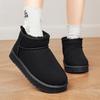 Snow Boots Women Lace Up Warm Ankle Boots Ladies Winter Fur Shoes Platform Casual Comfortable Short Boots