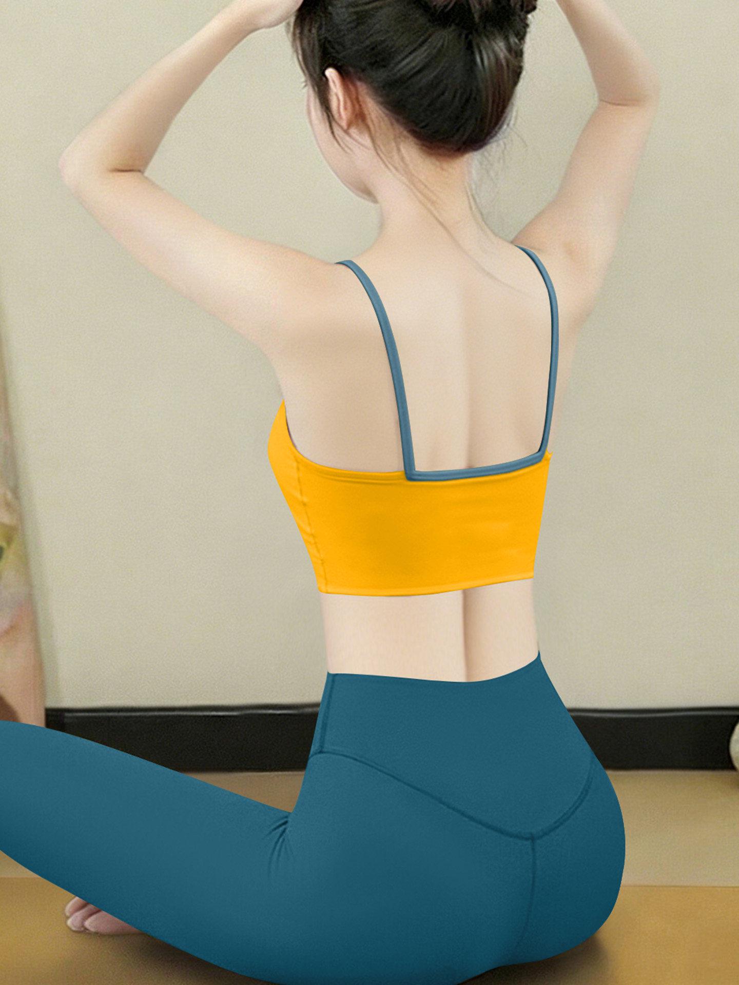 

2026 High-End Women s Pink Yoga Set: Beautiful Back Pilates Top & Stunning Sportswear Extra Large