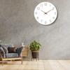 Simple wooden silent wall clock for home, living room, bedroom, and home decoration