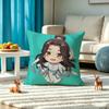 Anime Heaven Official Xie Lian Pillow Case Square Double-Sided Sofa Cushion Cover Bedroom Bedside Pillow
