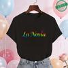 Spanish Girls Bridal Shower T-Shirts Team Bride Tribe Blouses Short Sleeve Tees for Bachelorette Hen Party Wedding Celebration