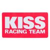 Kijima Bike Parts KISS Racing Team Sticker Pink Base/White Letters