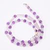 Natural Crystal Amethyst Gemstone Beads Necklace 5-17 Mm 18" UB-8169 UB-8169