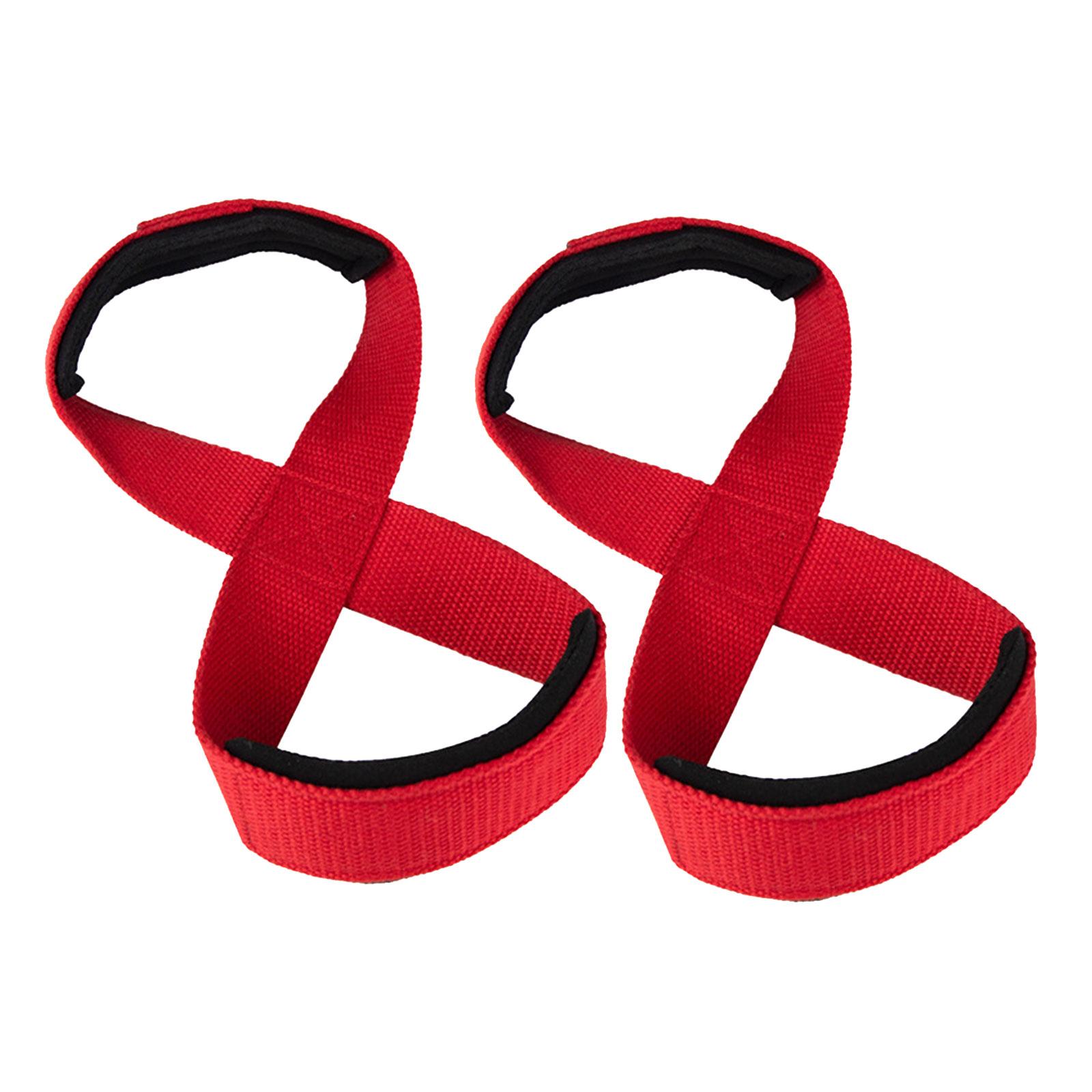 

Figure 8 Weight Lifting Straps Heavy Duty Support Straps Deadlift Straps Powerlifting Gym Wrist Straps for Men Women красный