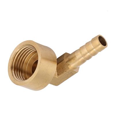1 pieza Conector de Manguera con Púa y Tuerca Giratoria Codo de Conector de Manguera con Púa de 90 Grados Combustible/Agua/Aceite/Gas/Aire