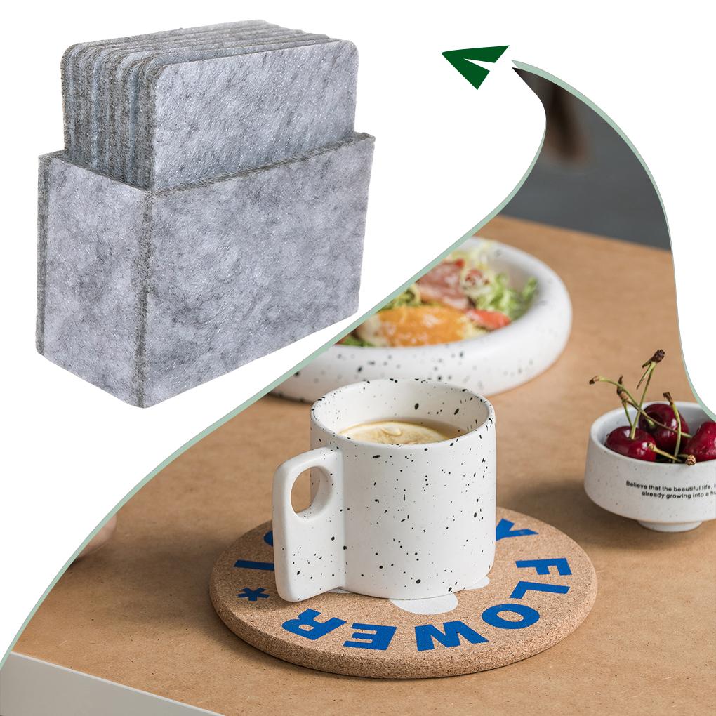 14pcs/set Super Practical Coasters Set For Kitchen Supplies Furniture Placemats