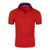 2022 Men's Summer Solid Color Polo Shirt - Trendy Sporty Short Sleeve Top