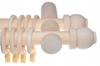 Wooden Curtain Rod Double Modern Raw Wooden Curtain Rods 120cm Ball
