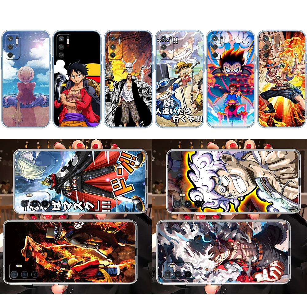 One Piece Luffy Soft Shell Transparent Phone Case for Motorola Moto Edge 20 30 40 50 S30 Fusion Ultra Pro Neo Lite + G200 G23