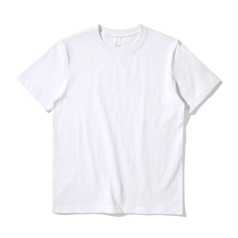 

Export Big Sale ~ Withdraw Leak-Picking Basic Style Non-Patterned Short-Sleeved T-shirt Summer Men and Women Pure Color Pure Cotton New Arrival Tops White L