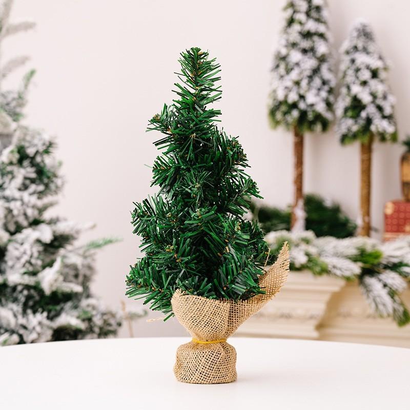 

Beautifully Crafted 30cm Mini Christmas Tree With Rustic Burlap For Charming Displays 30cm