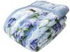 Kyoto Nishikawa Collared Double-Layer Fluffy Blanket (Florence) Single Size (Blue)