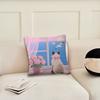 Cartoon Pink cat Kitten Cute cushion cover Pillow Cover Decoration Room Home Sofa living Office Car Nordic Simplicity