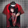 Japanese Geisha 3D Print T-Shirts Summer Men Women Casual Short Sleeve T Shirt Harajuku Tops Streetwear Tees Men's Clothing