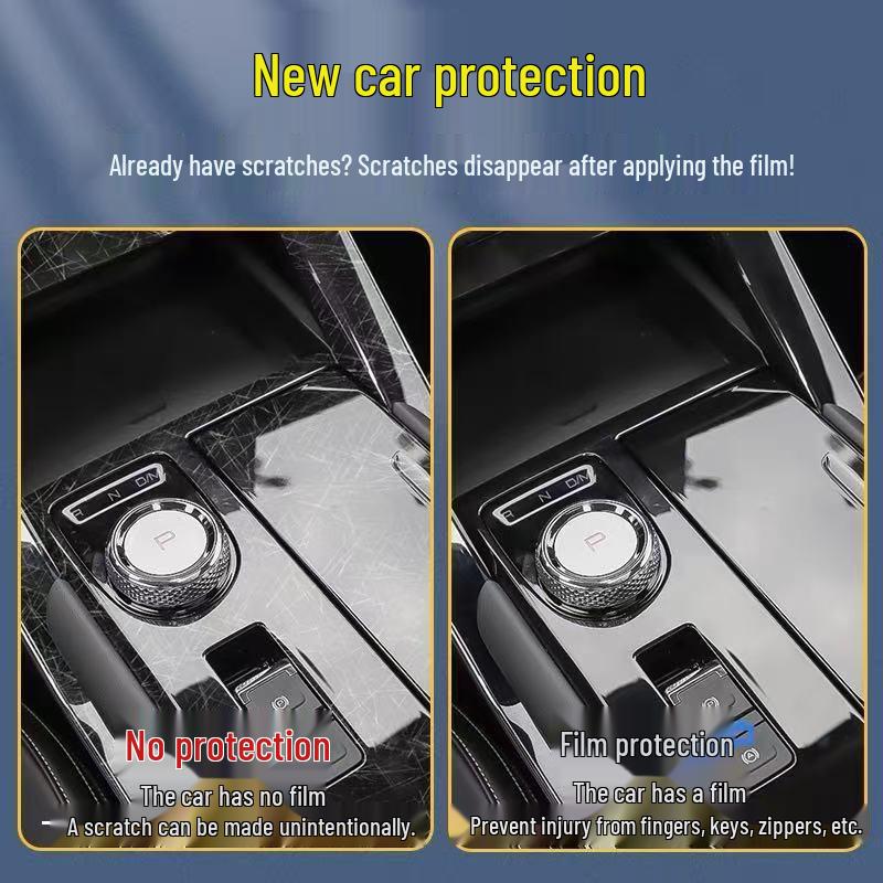 Third Gen Haval H6 Interior Protective Film: Gear Shift, Center Console, Screen, Dashboard.
