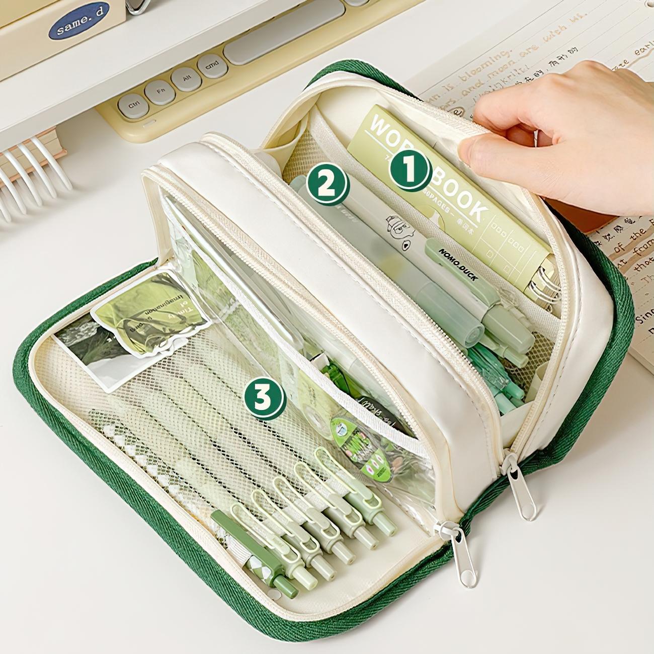 Ретро-цветная сумка-карандаш для ручек — фото 3