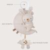 Plush Infant Car Seat Toy With Music Sounds Crib Mobile Hanging Toy For Soothing Baby Travel Bed Bell Cartoon Hanger