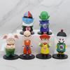 6Pcs/Set 10cm Anime Dragon Ball Goku Uron Gohan Krillin Figure Set Toy Q Edition Figure Model PVC Children Collect Birthday Gift