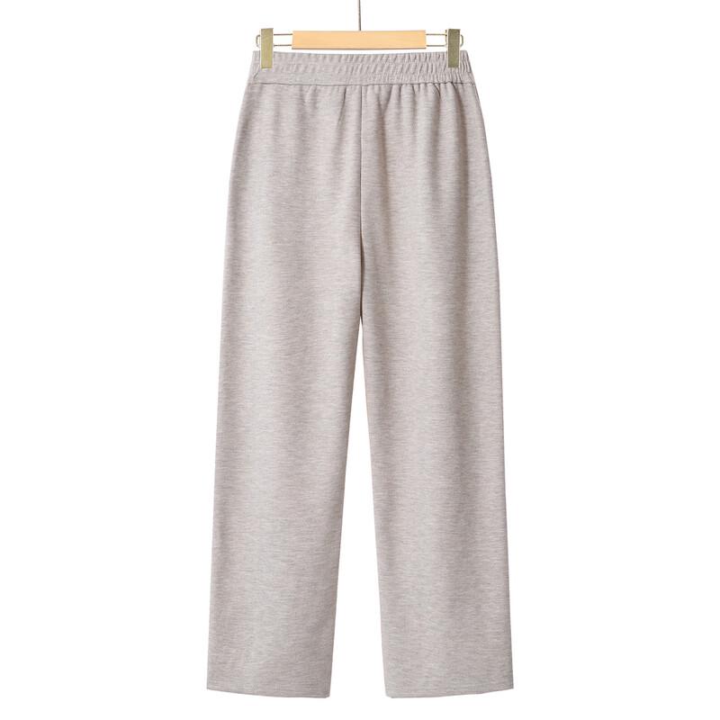 Women's Elastic Waist Casual Straight-Leg Pants