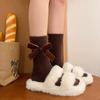 Cute Bowknot Socks for Women Middle Tube Sock Stylish Princess Dress Socks with Delicate Detail