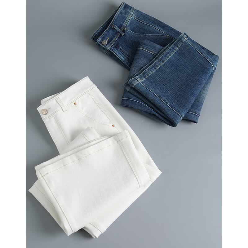 Wudao Women's High-Waist Flare Jeans
