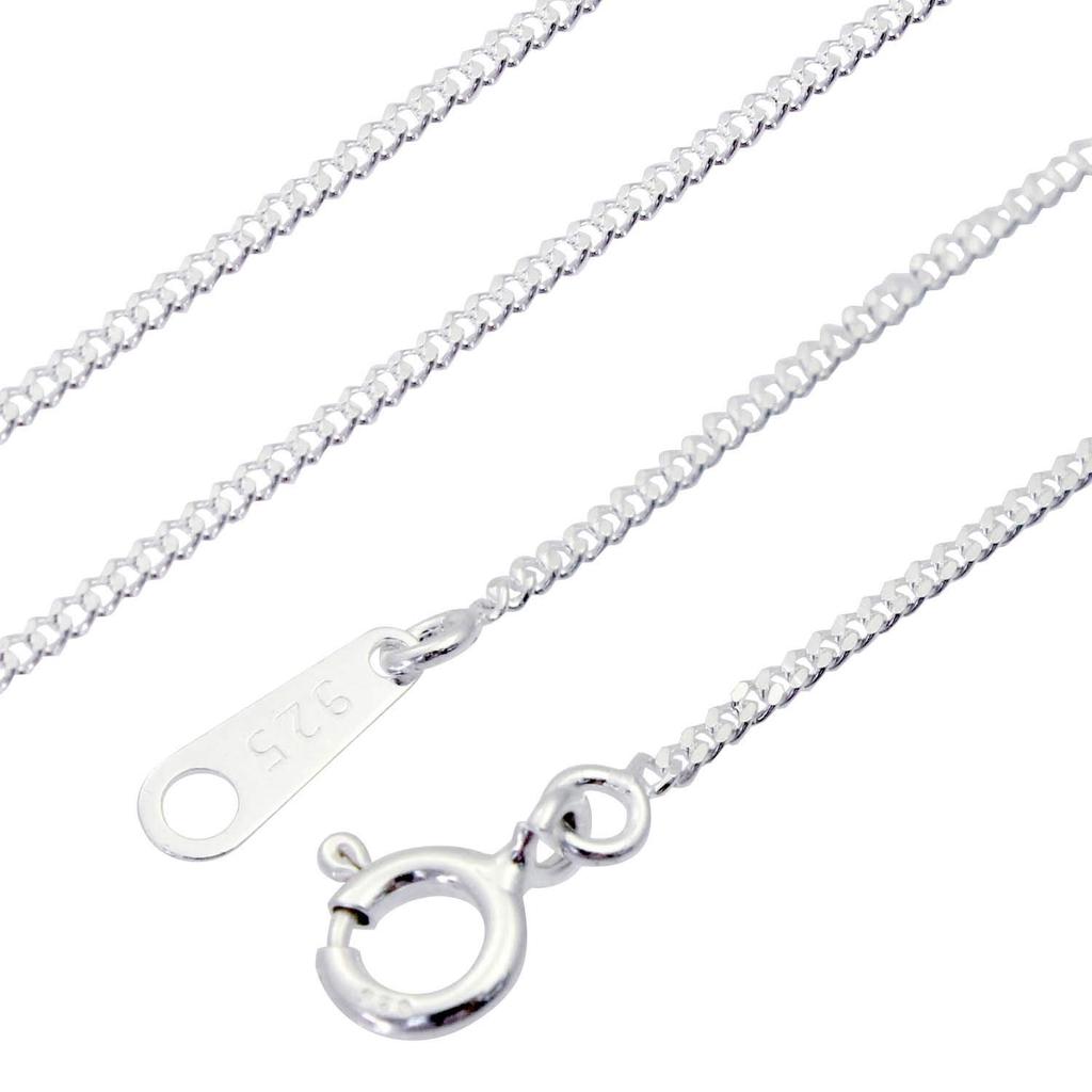 [Sears] Sterling Silver 925 Cuban Link Chain, 1.2mm width, 40cm length, cd35-40