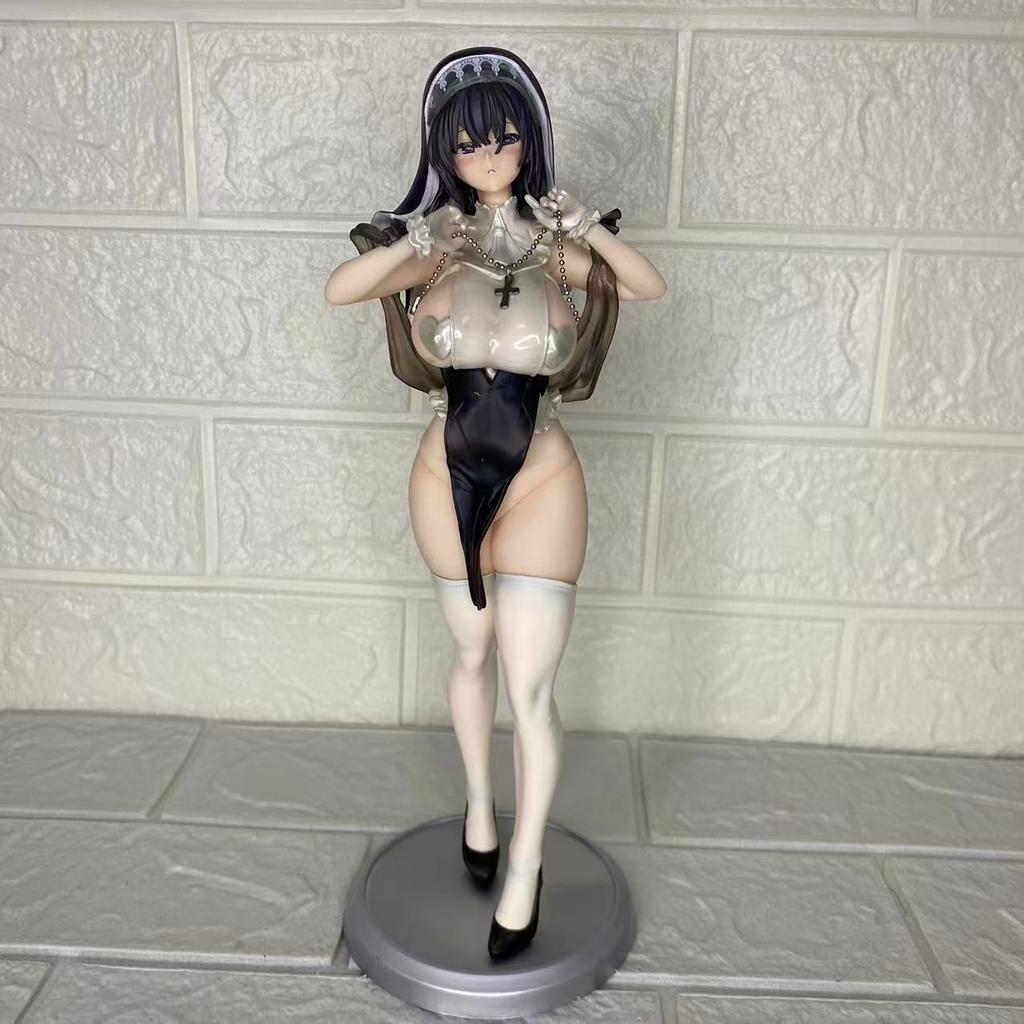 28cm Prayer Nun Anime Pvc Action Figure Model Toy Girl Figurine Gk Desktop Decorative Boys Gift