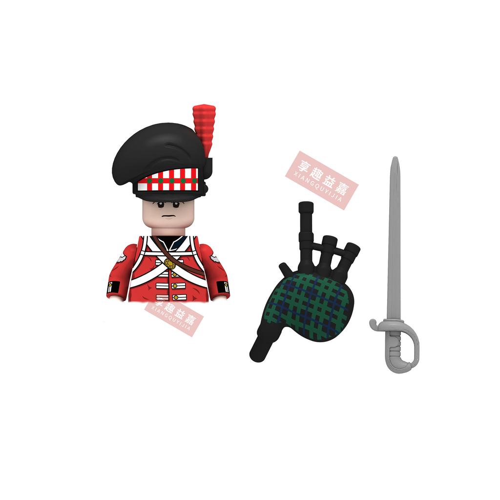 Military affairs Napoleon French Cuirassier Dragoon Building Blocks Model Bricks mini Action toy Figures Toy gift for children