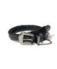 Leumaseukeu Bl026 Kettenglied Leder Herren- & Damen-Ledergürtel 22mm Schwarz