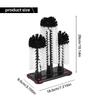 Versatile Glass Washer 3 Brush Glass Washing Brushes With Suction Base Bar Glass Cleaner For Bar,Kitchens,Red Wine Glasses,Cup