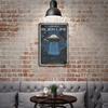 1PC Vertical Vintage Tin Metal Wall Poster with Rust Layers, 20x30cm or 30x40cm, Retro Decor Plate for Home Bar Cafe Garage Restaurant Display