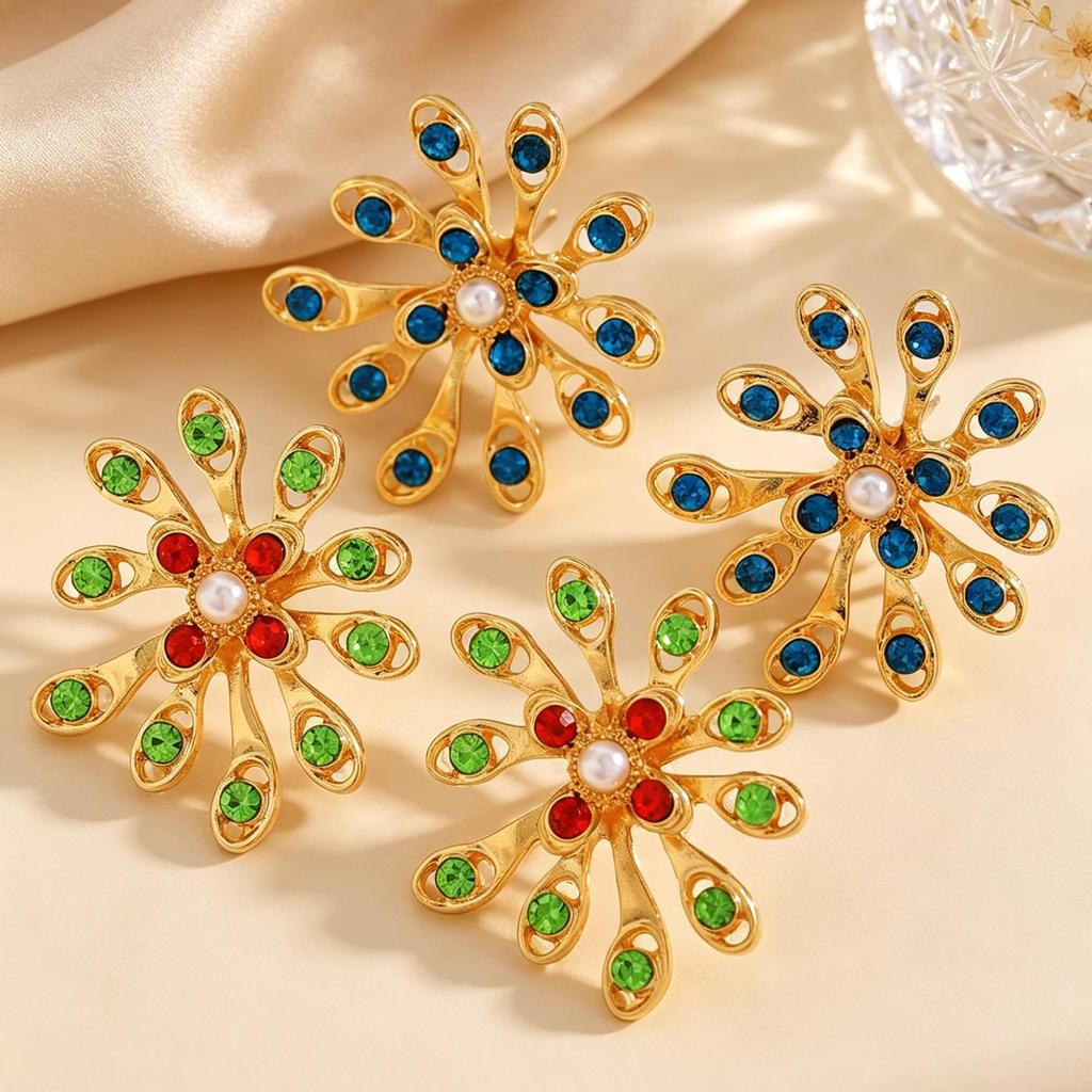 Exquisite Daisy Flower Stud Earrings: Versatile, Light Luxury Accessory for Women