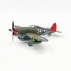 1/72 Scale WWII P-47D Thunderbolt US Fighter-Bomber Model, 332nd Fighter Group Red Tail Decor.