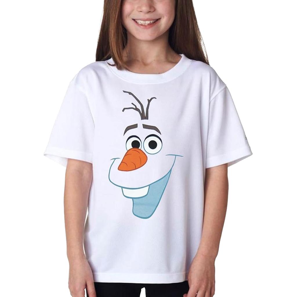 frozen Girls Olaf Face Cotton T-Shirt