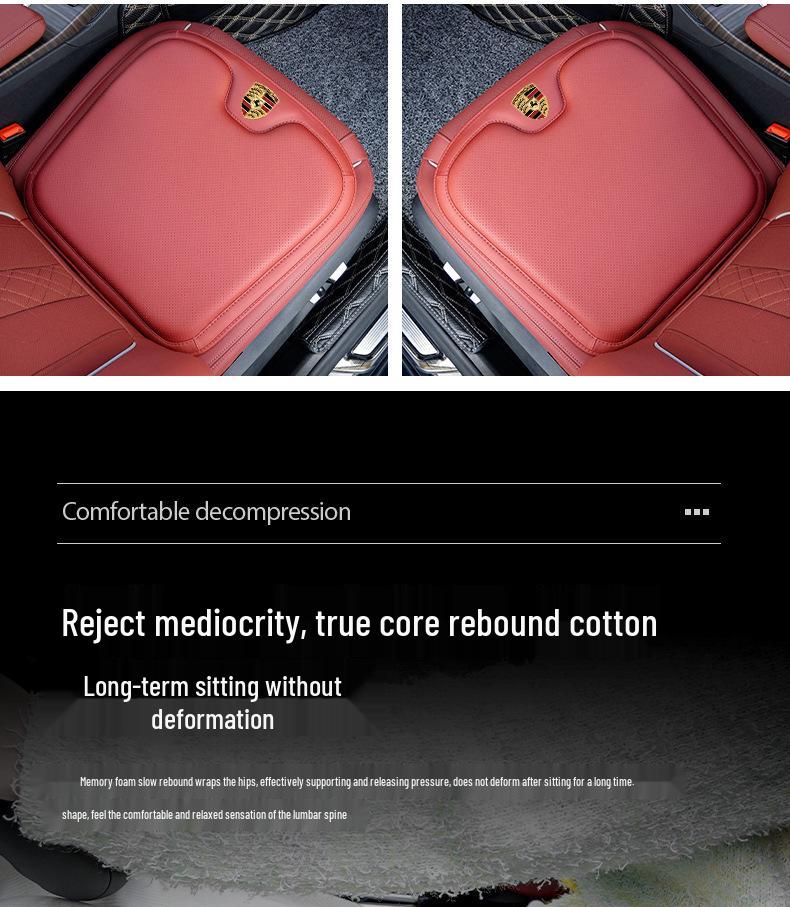 Porsche Sitzzubehör: Ganzjahres-Kissen & Lendenwirbelstützen für Cayenne, Macan, Panamera, 718