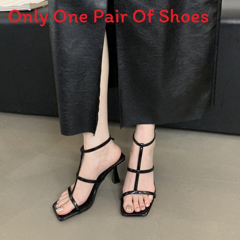 One Word Strap Summer Sandals With Pu Upper For Elegant Ladies