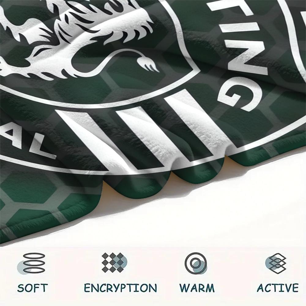 Sporting CP Print Flannel Blanket, High Quality Comfortable for All Seasons, Home Decor, Warmth and Comfort, Perfect for Christmas Gifts