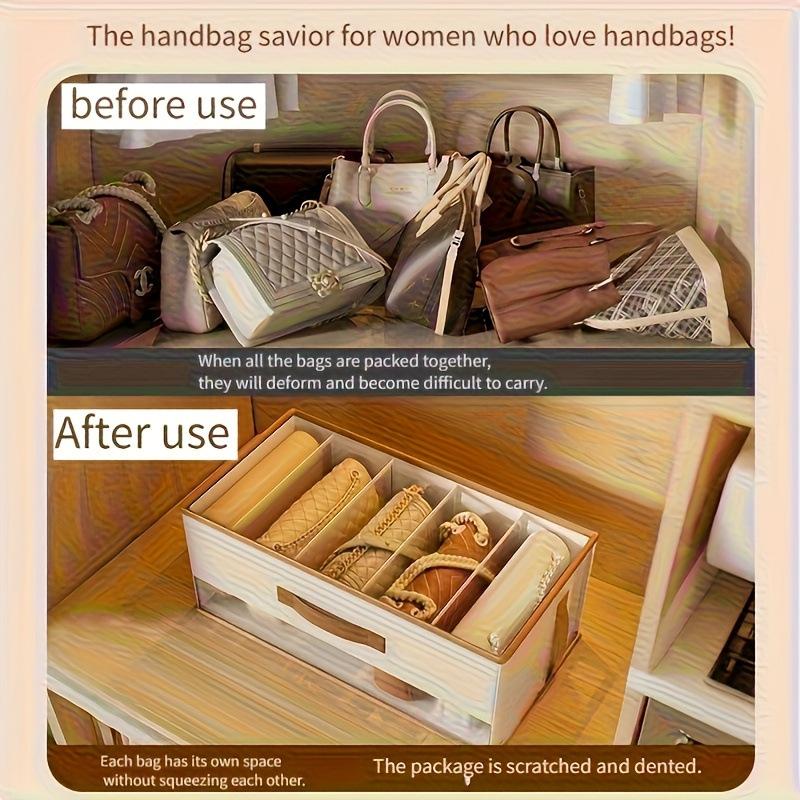 Caja organizadora plegable a prueba de polvo: Almacenamiento Ahorraespacio para Bolsas en Armarios, Residencias Estudiantiles, Dormitorios