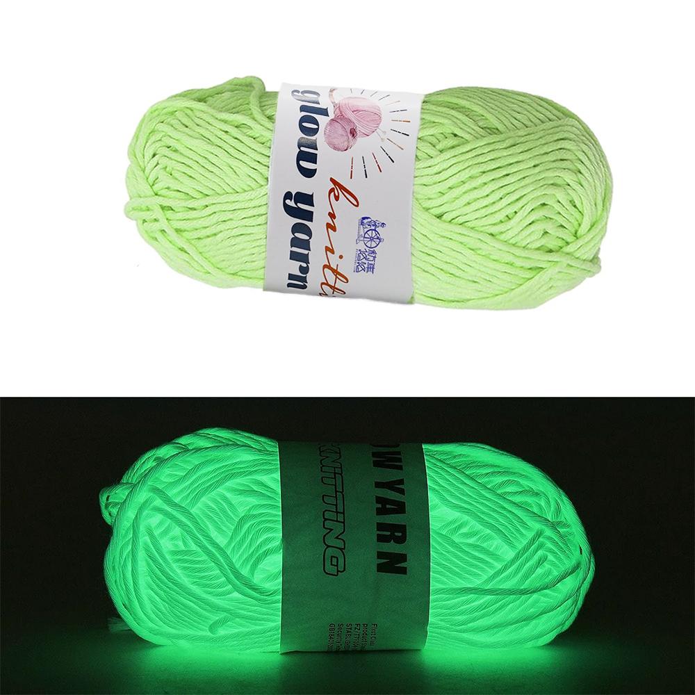 50g Novel Functional Yarn Glow In The Dark Luminous Yarns Hand Knitting Carpet Sweater Hat Wool Glowing Yarn Sewing Accessories