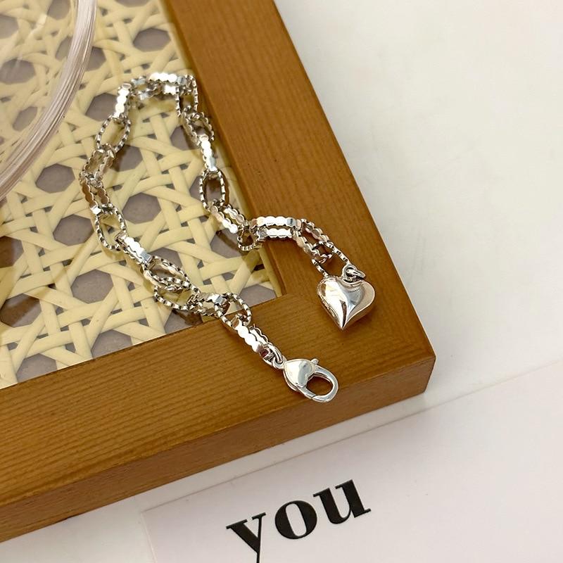 VENTFILLE Bracelet en argent sterling 925 avec perles et nœuds en bambou pour femme et fille, bijoux coréens simples, cadeau d'anniversaire, livraison directe