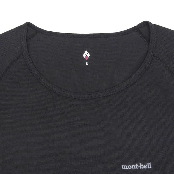 Montbell Underwear Innerwear Geoline Round Neck Shirt 1107733 Women's L.W. Women's (Black (BK)/L)