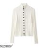 2026 Spring Fashion: European & American-Style Simple Braided Knit Cardigan