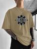 Gang Starr Logo Print TShirt Y2k Fashion Street Style Star Pattern Tops Round Neck Short Sleeve Casual TShirt Unisex